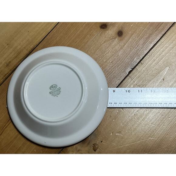 PORTMEIRION Botanic Garden Fuschia Magellanica 8.5" Rim Soup Bowl Leaves Edge - Picture 9 of 10